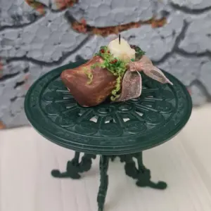 Alternative view of Christmas clog ornament to decorate doll houses, 1/12 scake