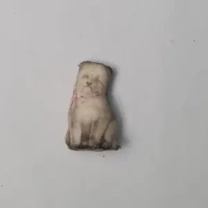 Alternative view of Antique animal-shaped cushion for dollhouse, 1/12 scale