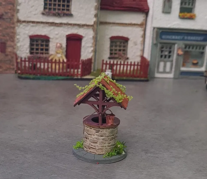 Handmade Well1:48 scale, Miniature Dollhouse Accessory - Imagen 3
