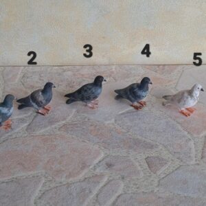 Miniature dove for dollhouse, 1/12 scale