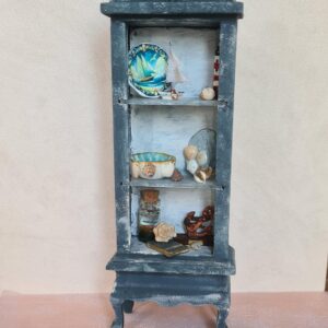 Dollhouse Miniature Sea Cabinet, 1/12 scale