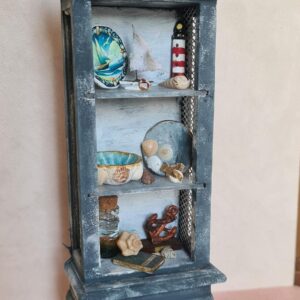 Alternative view of Dollhouse Miniature Sea Cabinet, 1/12 scale