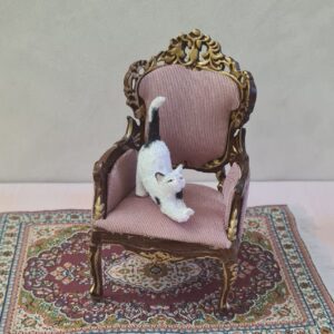 Dollhouse miniature cat 1/12 scale - Imagen 3