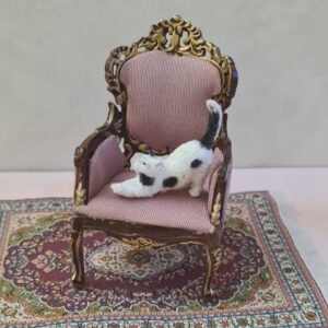 Dollhouse miniature cat 1/12 scale - Imagen 2