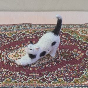 Dollhouse miniature cat 1/12 scale