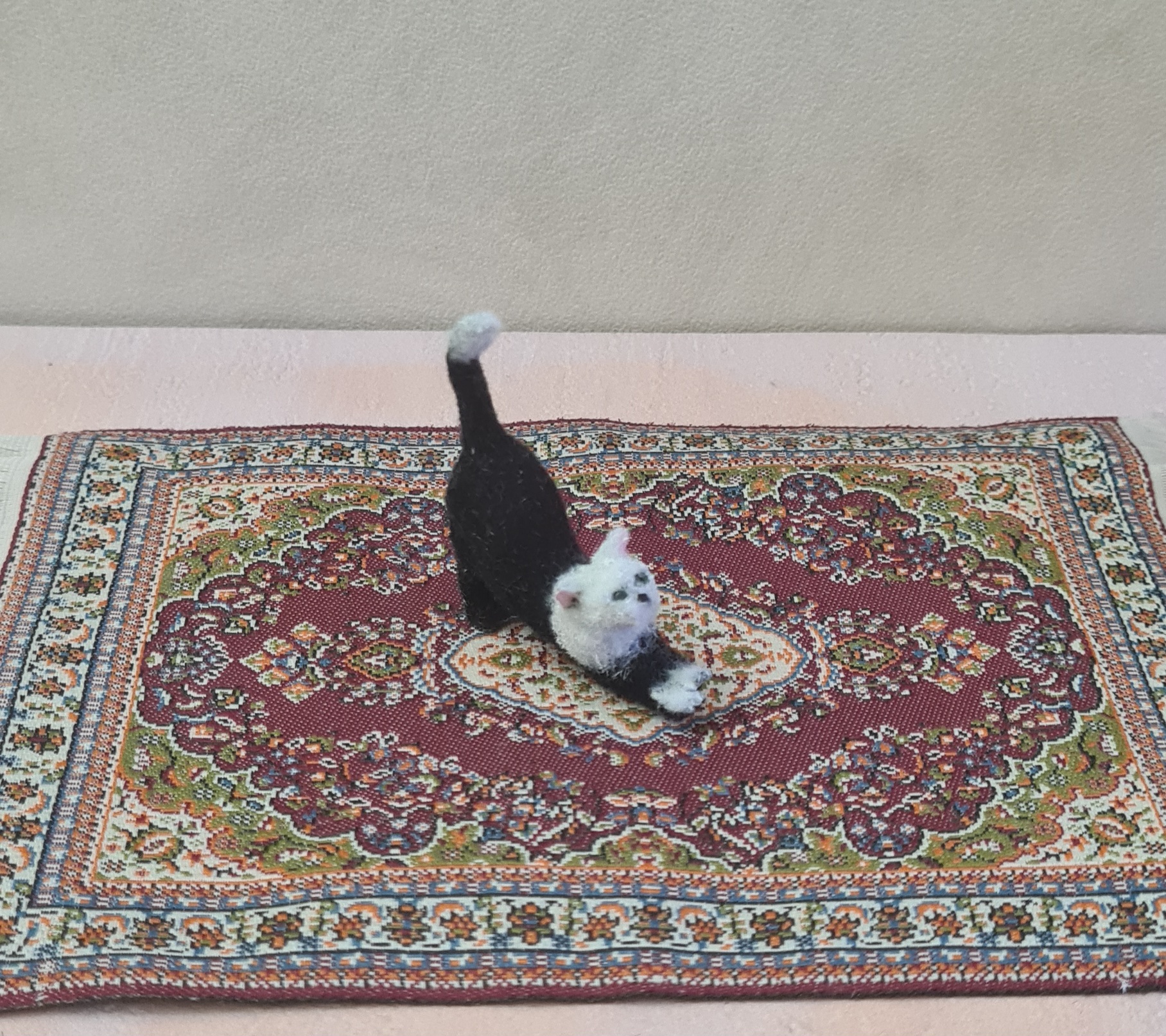 Dollhouse miniature cat 1/12 scale - Imagen 3