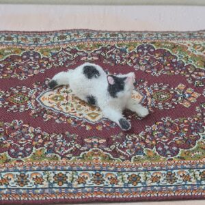 Dollhouse miniature cat 1/12 scale - Imagen 3