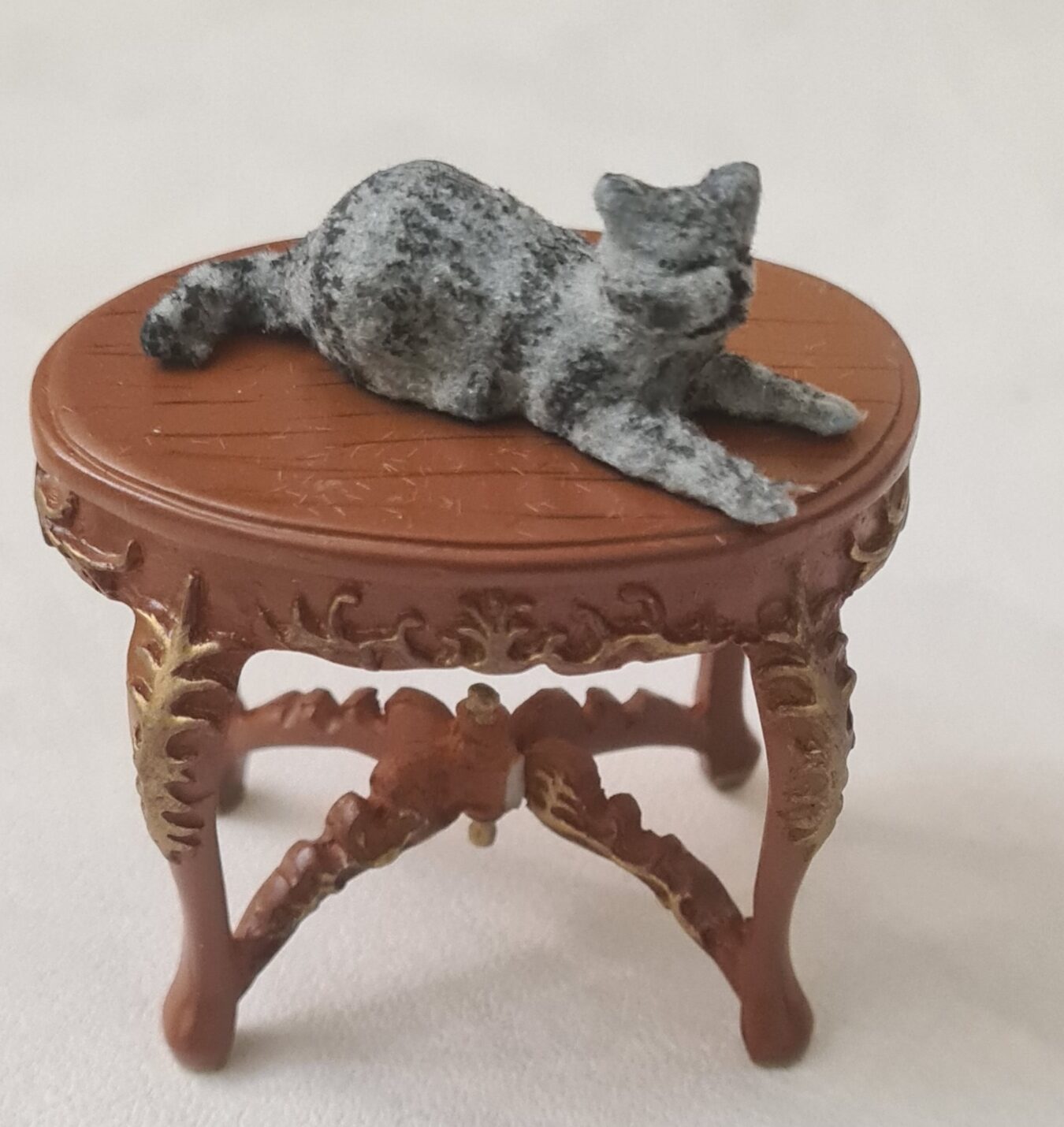 Dollhouse miniature cat 1/12 scale