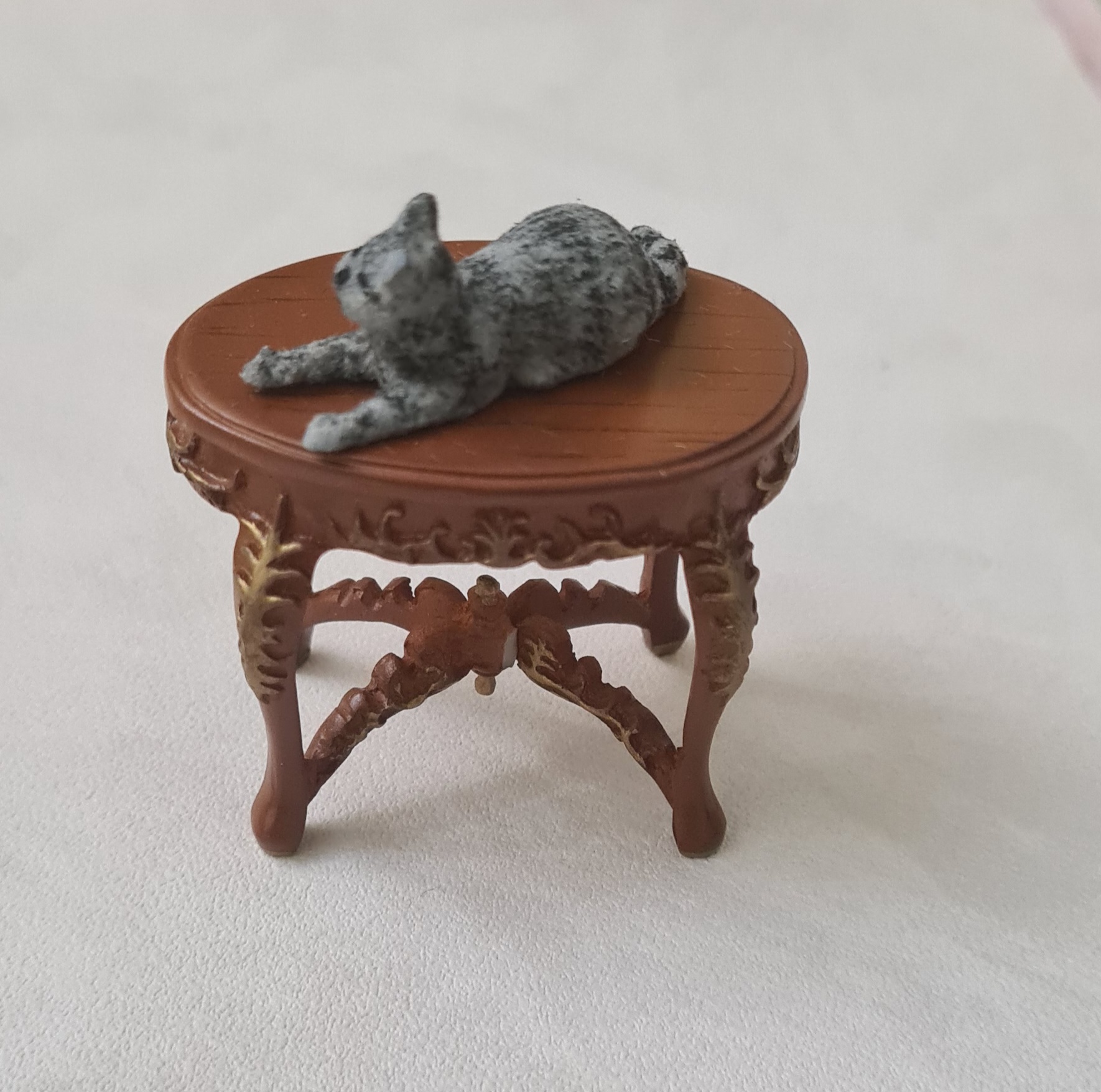 Dollhouse miniature cat 1/12 scale - Imagen 2