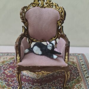 Dollhouse miniature cat 1/12 scale - Imagen 3