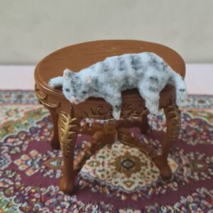 Dollhouse miniature cat 1/12 scale