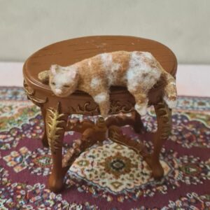 Dollhouse miniature cat 1/12 scale