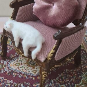 Dollhouse miniature cat 1/12 scale