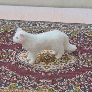 Alternative view of Dollhouse miniature cat 1/12 scale