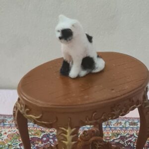 Dollhouse miniature cat 1/12 scale - Imagen 3