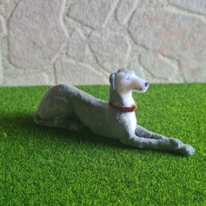 Dollhouse Greyhound dog, 1/12 scale