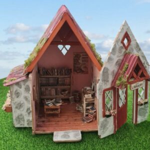 Dollhouse Miniature Cottage Library, 1/48 scale - Imagen 4
