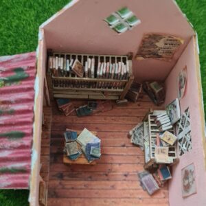 Alternative view of Dollhouse Miniature Cottage Library, 1/48 scale